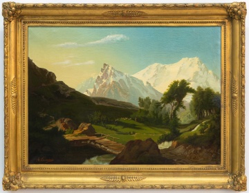 Adolfo Dumini (Italian, b. 1863) Alpine View