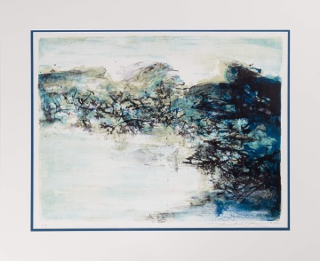 Zao Wou-Ki (Zhao Wuji, French/Chinese, 1920-2013) Untitled (Agerup 183)