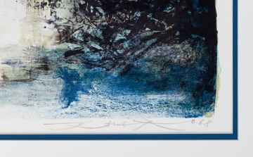 Zao Wou-Ki (Zhao Wuji, French/Chinese, 1920-2013) Untitled (Agerup 183)
