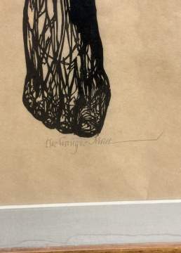 Leonard Baskin (American, 1922-2000) "The Hanged Man"