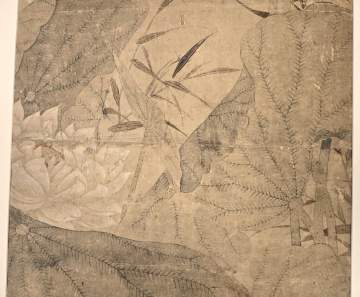 Two Chinese Scroll Paintings & Woodblock Print