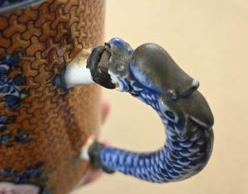 A Large Chinese Mandarin Palette Mug / Tankard