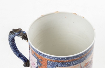 A Large Chinese Mandarin Palette Mug / Tankard