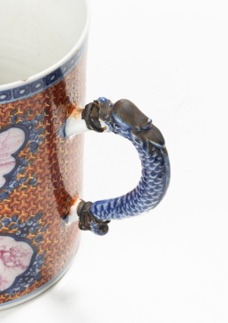 A Large Chinese Mandarin Palette Mug / Tankard