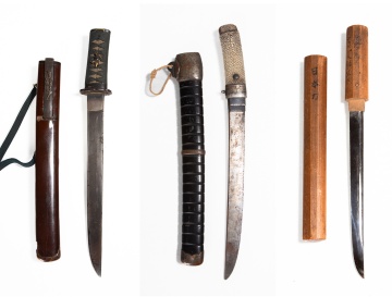 Three Japanese Tanto / Daggers