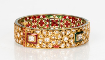 Mughal / Rajasthani Kundan Meenakari Bangle