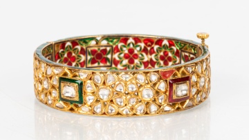 Mughal / Rajasthani Kundan Meenakari Bangle