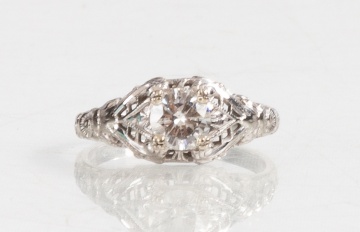Ladies' Art Deco Diamond & Platinum Ring
