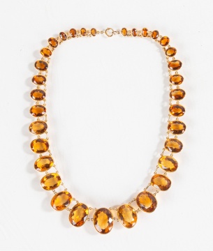 Gold & Yellow Citrine Necklace