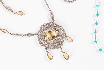 Victorian & Mexican Silver Necklaces, Bracelets, Earrings, & Pendants