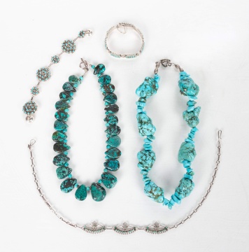 Southwest Native American Silver & Turquoise Jewelry