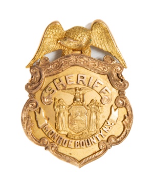 14K Gold Monroe County Sheriff Badge