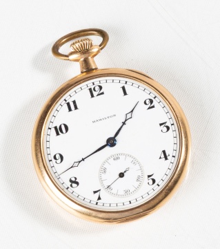 Hamilton 14K Gold Pocket Watch