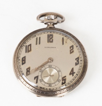 Longines 14K White Gold Pocket Watch