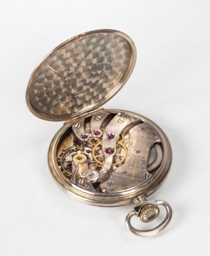 Longines 14K White Gold Pocket Watch