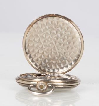 Longines 14K White Gold Pocket Watch