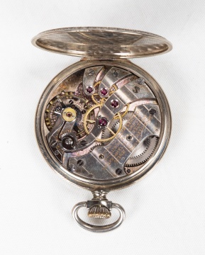 Longines 14K White Gold Pocket Watch