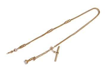 18K Gold Pocket Watch Chain