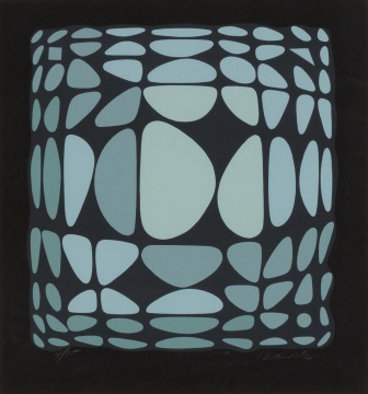 Victor Vasarely (Hungarian-French, 1906-1997) Untitled