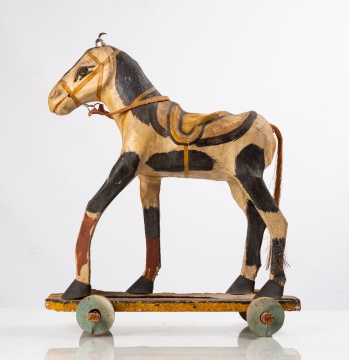 Toy Wood & Paper-Mache Horse