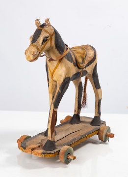 Toy Wood & Paper-Mache Horse