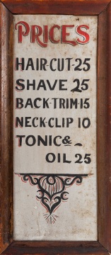 Barber Shop Advertising Sign