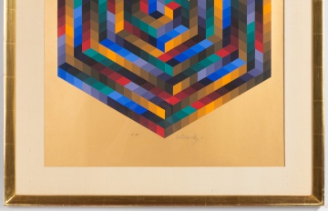Victor Vasarely (Hungarian, 1906-1997) "La-Mi" (Bach Suite)