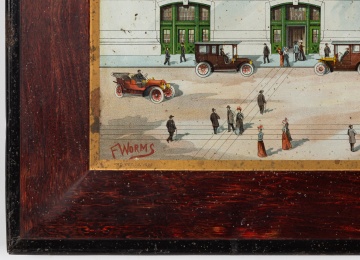 Ferdinand Worms (American, 1859-1939) French Line, New York - Havre - Paris (New York Docks)