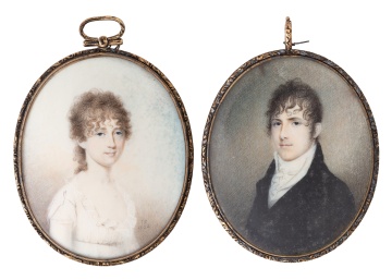 James Peale (American, 1749-1831) Portrait Miniatures
