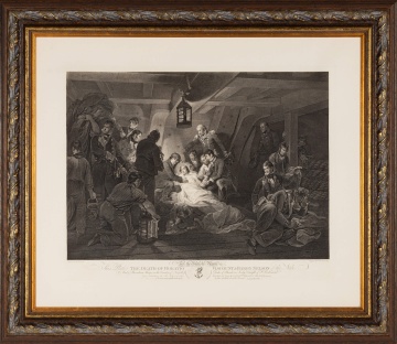 Engraving, "The Death of Horatio Viscount & Baron Nelson of the Nile"