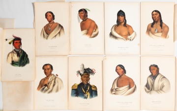 Smaller Plates, from the Octavo Edition, History of the Indian Tribes of North America by Thomas McKenney & James Hall