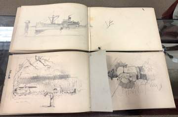 Late 19th Century Sketch Book of Tacoma Washington Area & Mount Rainier Scenes