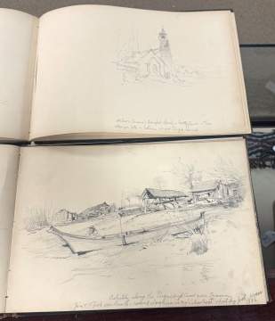 Late 19th Century Sketch Book of Tacoma Washington Area & Mount Rainier Scenes