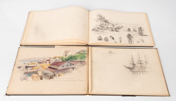 Late 19th Century Sketch Book of Tacoma Washington Area & Mount Rainier Scenes