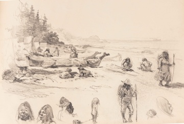 Late 19th Century Sketch Book of Tacoma Washington Area & Mount Rainier Scenes