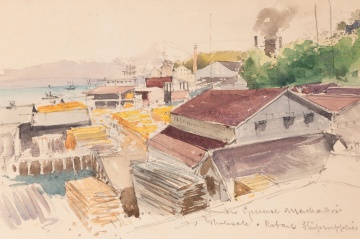 Late 19th Century Sketch Book of Tacoma Washington Area & Mount Rainier Scenes