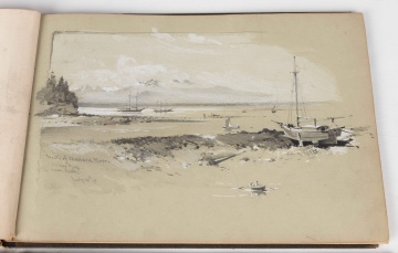 Late 19th Century Sketch Book of Tacoma Washington Area & Mount Rainier Scenes