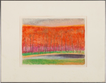 Wolf Kahn (German-American, 1927-2020) Untitled Landscape