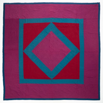 Amish Diamond in the Square / Floating Diamond Quilt