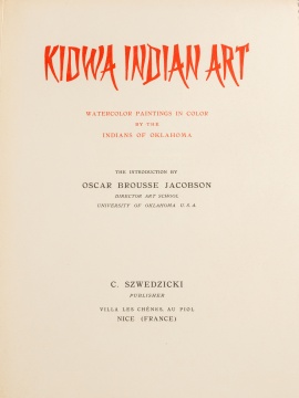 Kidwa Indian Art: "Watercolor Paintings in Color by the Indians of Oklahoma"