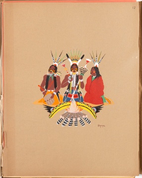 Kidwa Indian Art: "Watercolor Paintings in Color by the Indians of Oklahoma"