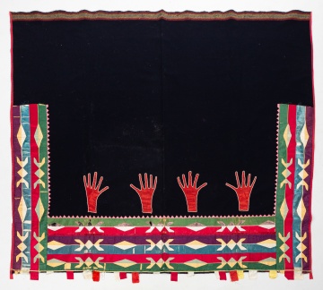 Osage Woman's Wearing Blanket