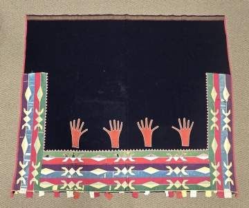 Osage Woman's Wearing Blanket