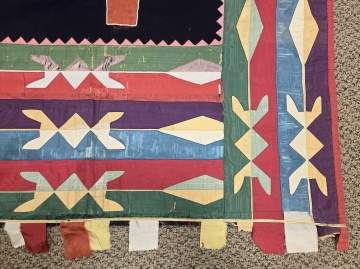 Osage Woman's Wearing Blanket