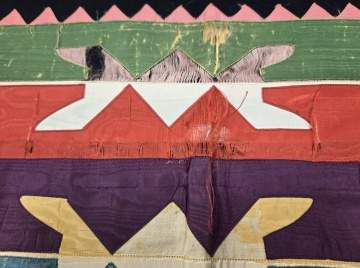 Osage Woman's Wearing Blanket
