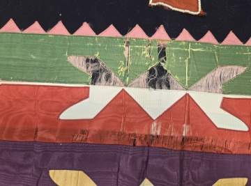 Osage Woman's Wearing Blanket