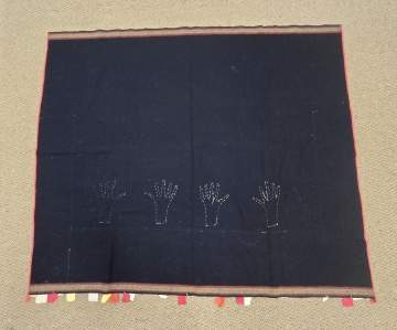 Osage Woman's Wearing Blanket