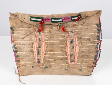 Sioux Elk Dreamers Society Quilled Teepee Bag
