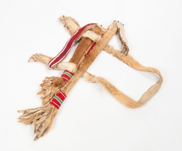 Nez Perce Beaded Mountain Lion Bow-Case & Quiver