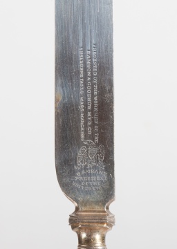 President Ulysses S. Grant Sterling Silver Spoons & Presentation Luncheon Knives